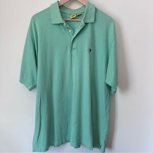 Vintage Duck Head Men’s Mint Green Polo Shirt with Small Embroidered Crest